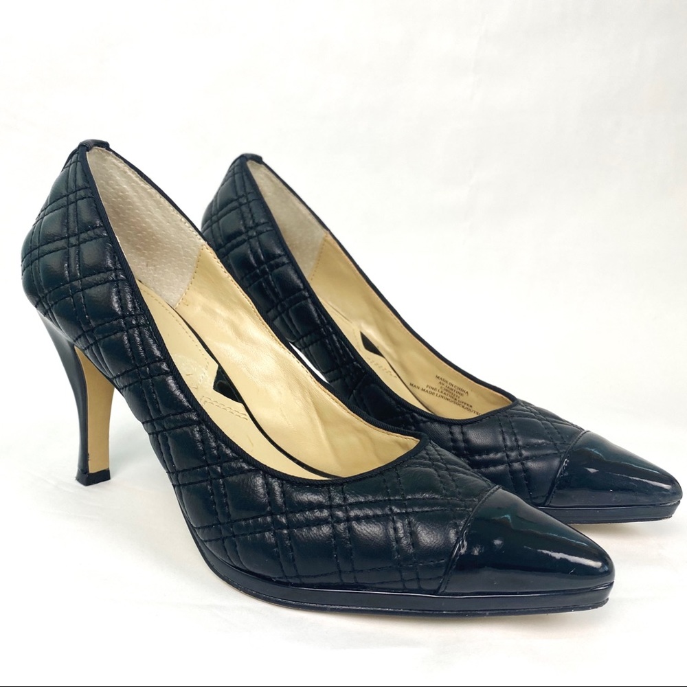 Adrienne Vittadini Quilted Leather Pump Jantine - Picture 2 of 9